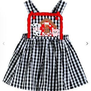 NWT Lil Cactus Smocked Farm Dress 6